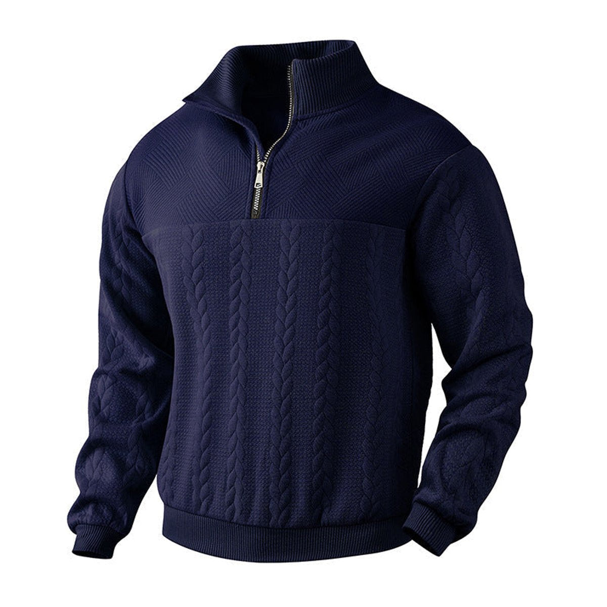 Jonty | Cable Knit Quarter Zip Jumper