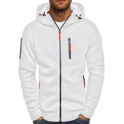 Malcolm | Zip-Up Hooded Fleece Jacket with Multiple Pockets