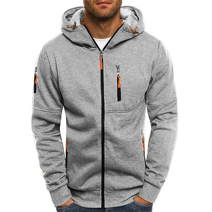 Malcolm | Zip-Up Hooded Fleece Jacket with Multiple Pockets