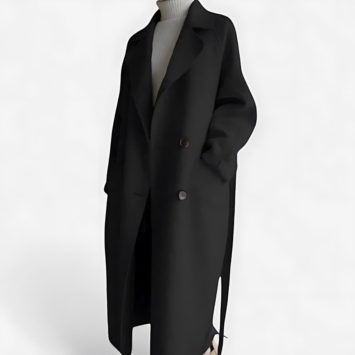 Hope | Belted Wrap Oversized Longline Trench Coat