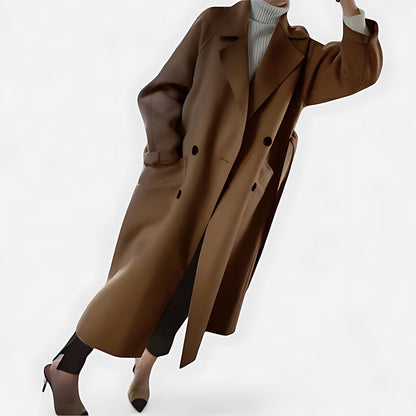 Hope | Belted Wrap Oversized Longline Trench Coat
