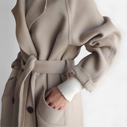 Hope | Belted Wrap Oversized Longline Trench Coat