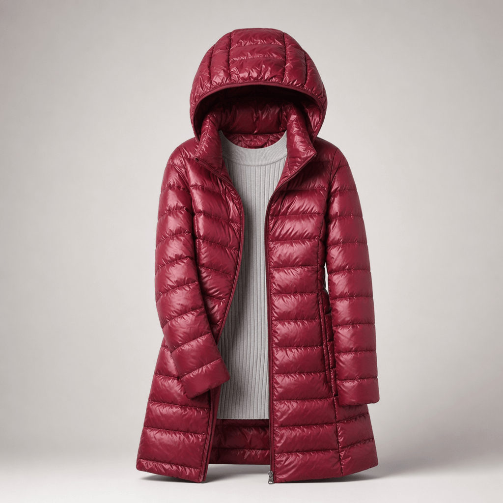 Aveline | Ultralight Hooded Longline Down Puffer Coat
