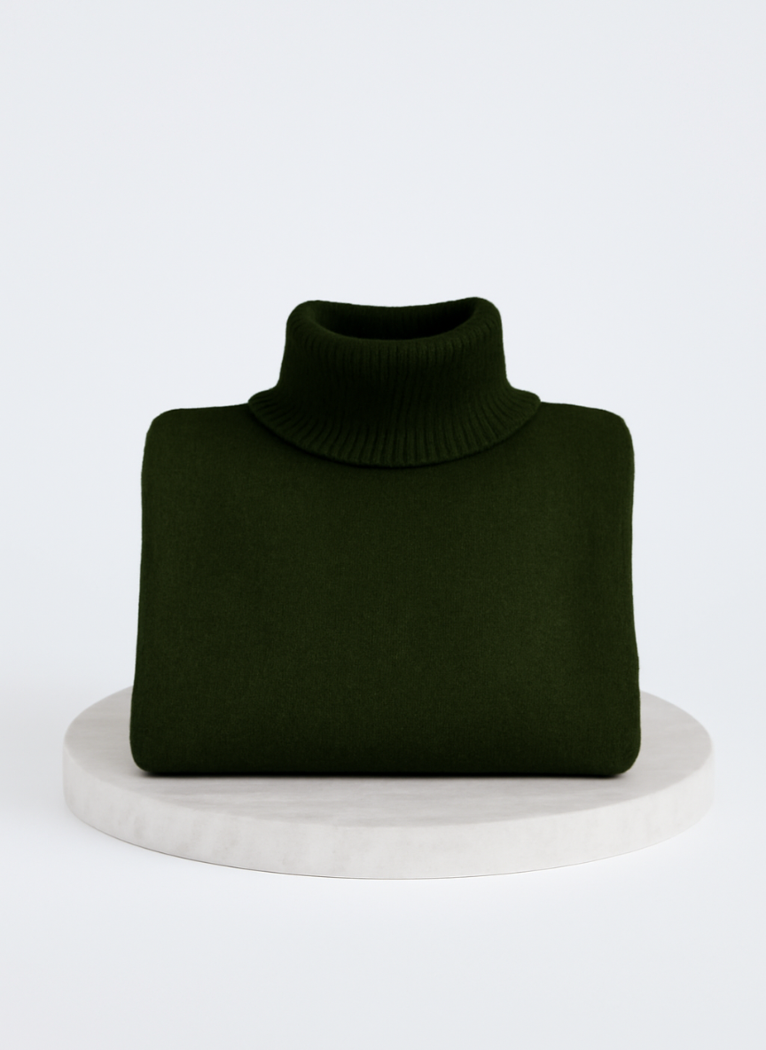 Romilly | Roll Neck Asymmetric Hem Oversized Jumper