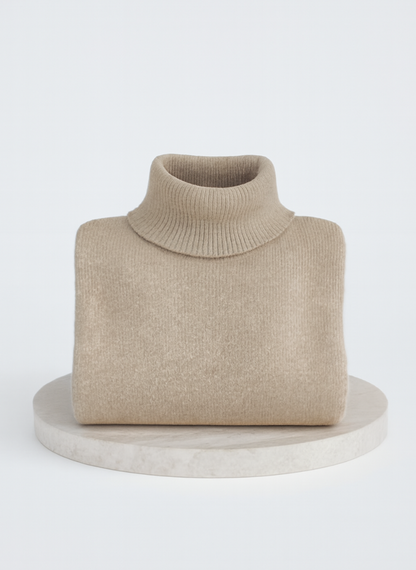 Romilly | Roll Neck Asymmetric Hem Oversized Jumper