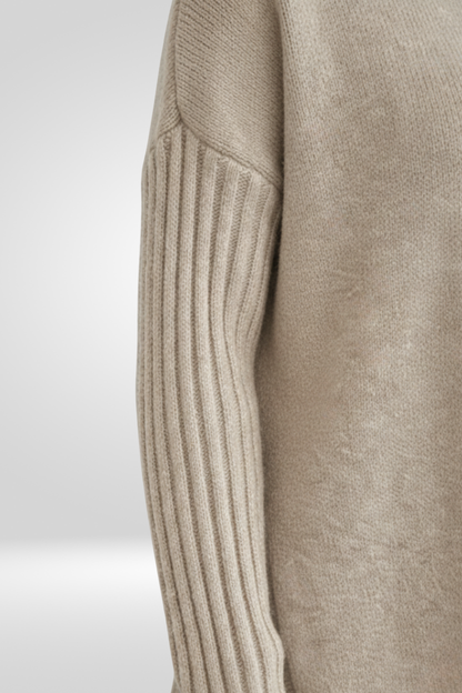 Romilly | Roll Neck Asymmetric Hem Oversized Jumper
