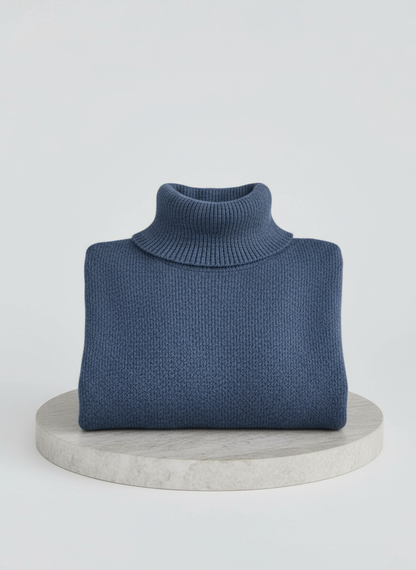 Romilly | Roll Neck Asymmetric Hem Oversized Jumper