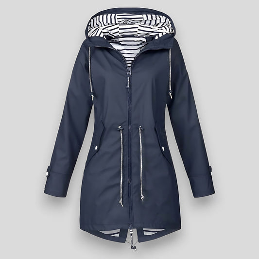 Marin | Waterproof Hooded Longline Anorak Rain Coat