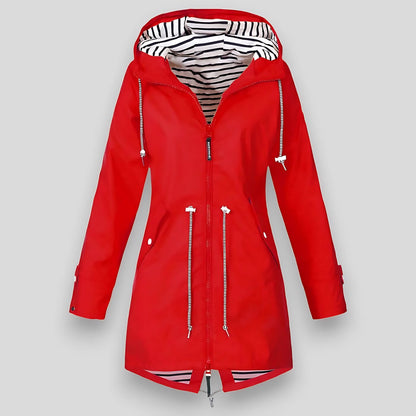 Marin | Waterproof Hooded Longline Anorak Rain Coat