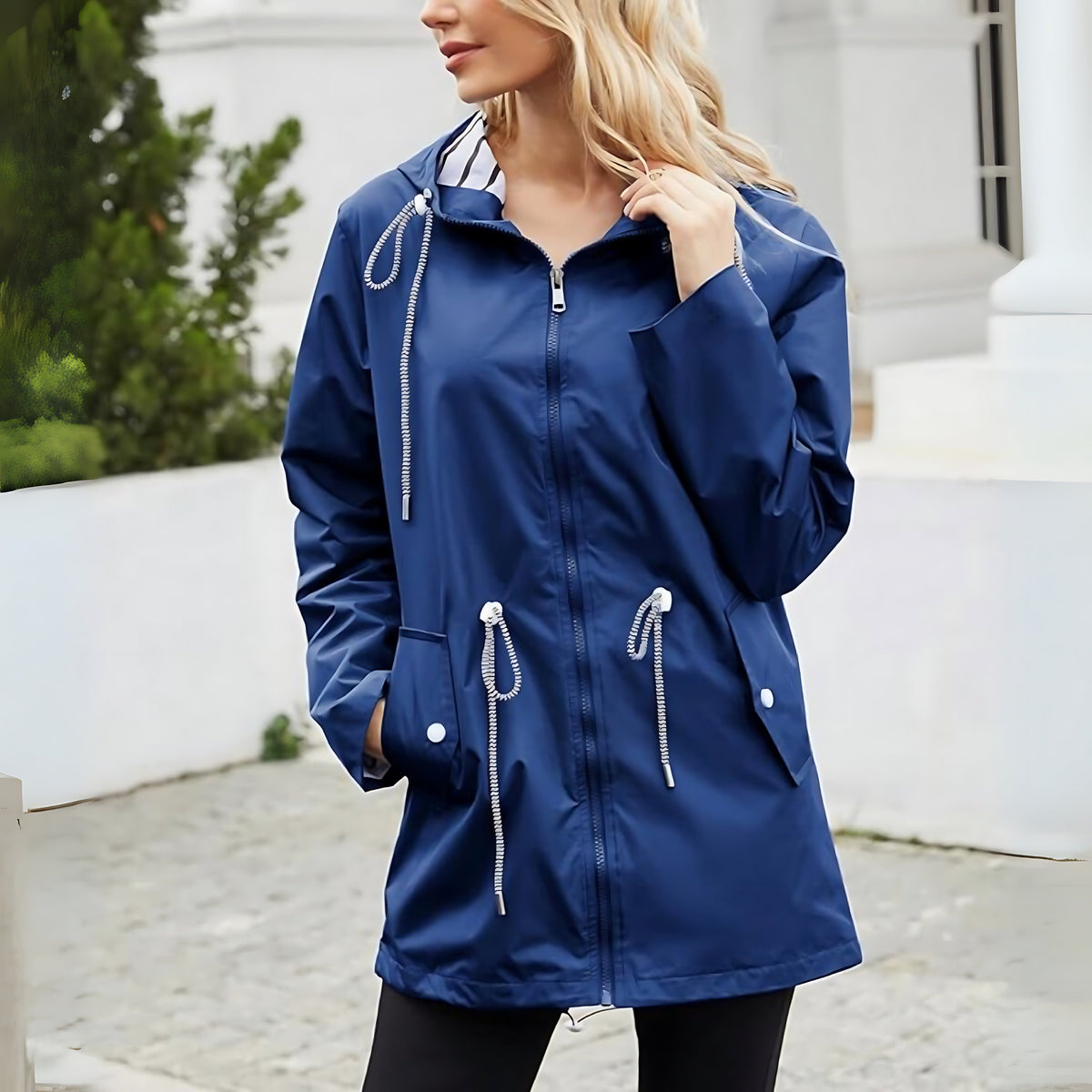 Marin | Waterproof Hooded Longline Anorak Rain Coat