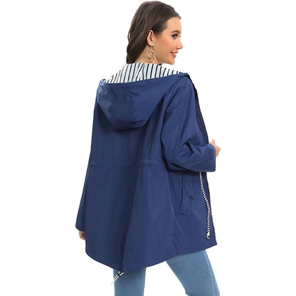 Marin | Waterproof Hooded Longline Anorak Rain Coat