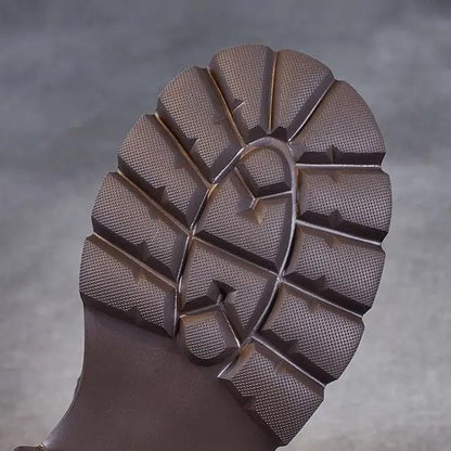 Oakley | Lace-Up Leather Ankle Boots with Arch Support and Lug Sole