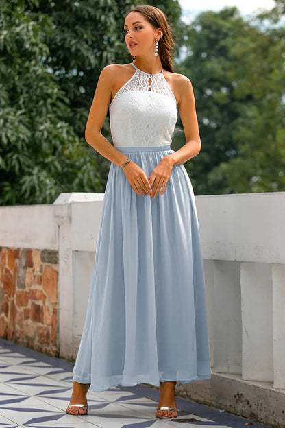 Penelope | Women's Halter Maxi Wedding Guest Dress