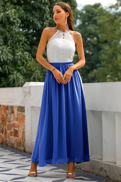 Penelope | Women's Halter Maxi Wedding Guest Dress