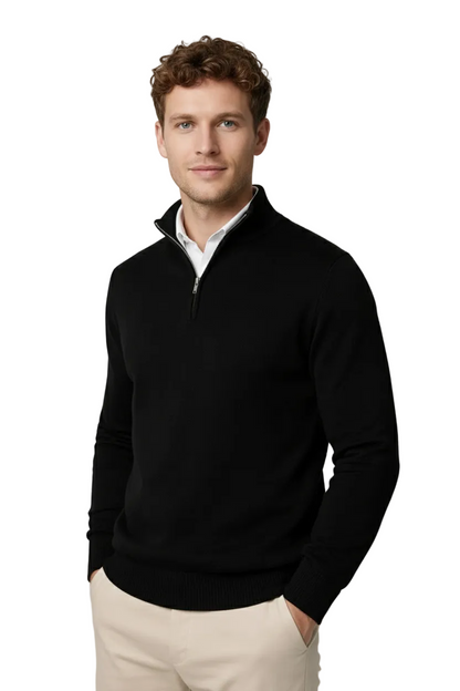 Giles | Half Zip Knit Jumper
