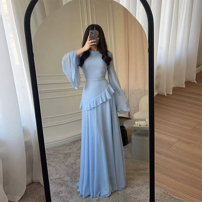 Olivia | Wedding Guest Tiered Maxi Dress with Bell Sleeves