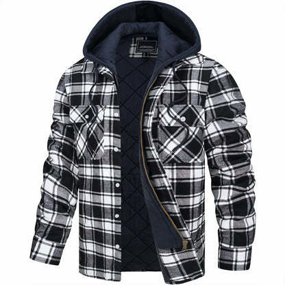 Piers | Checked Zip-Up Winter Jacket