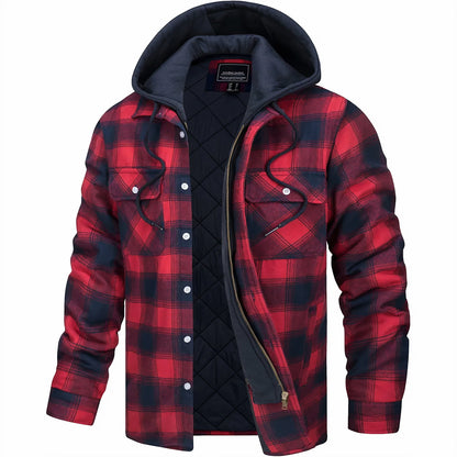 Piers | Checked Zip-Up Winter Jacket