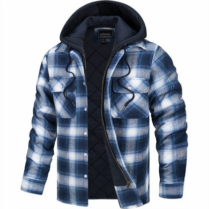 Piers | Checked Zip-Up Winter Jacket