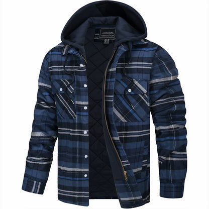 Piers | Checked Zip-Up Winter Jacket