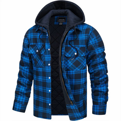 Piers | Checked Zip-Up Winter Jacket