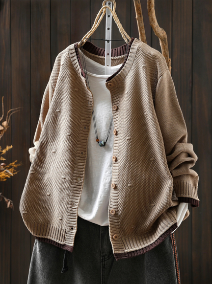 Willa | Textured Chunky Knit Cardigan