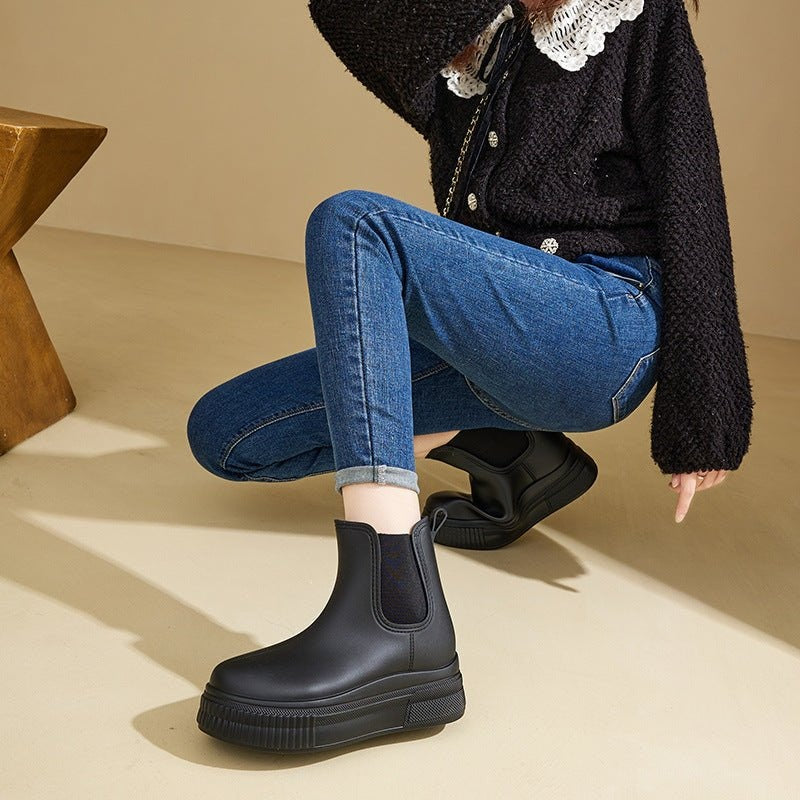 Sylvie | Waterproof Chelsea Platform Ankle Snow Boots