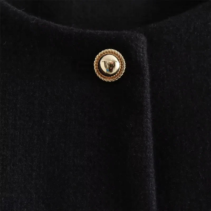 Laura | Women's Cropped Button Front Bomber Jacket