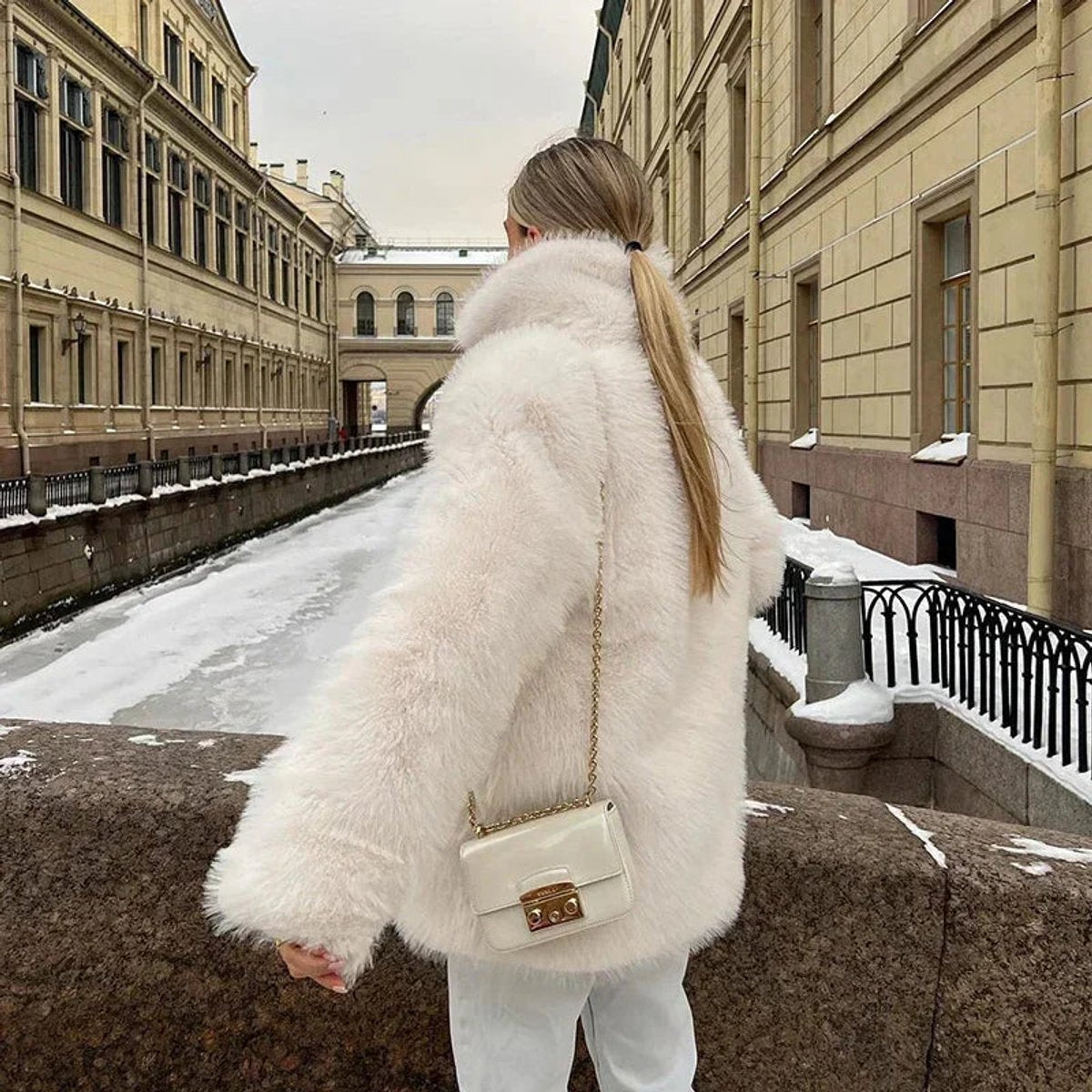 Rowena | Oversized Fluffy Teddy Jacket
