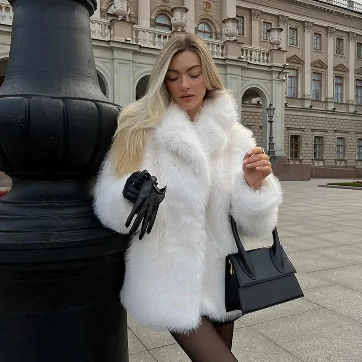 Rowena | Oversized Fluffy Teddy Jacket