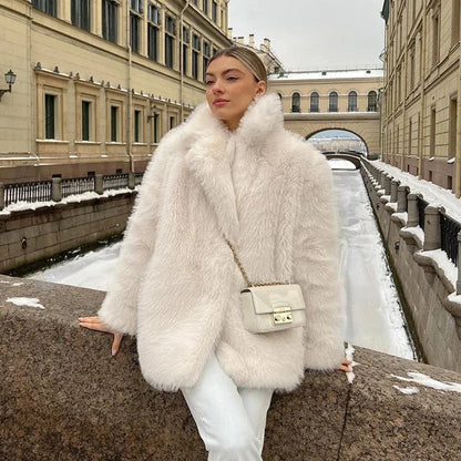Rowena | Oversized Fluffy Teddy Jacket