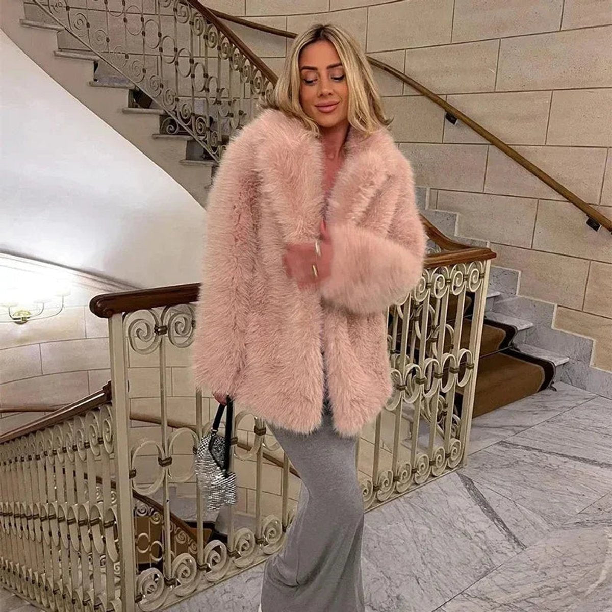 Rowena | Oversized Fluffy Teddy Jacket