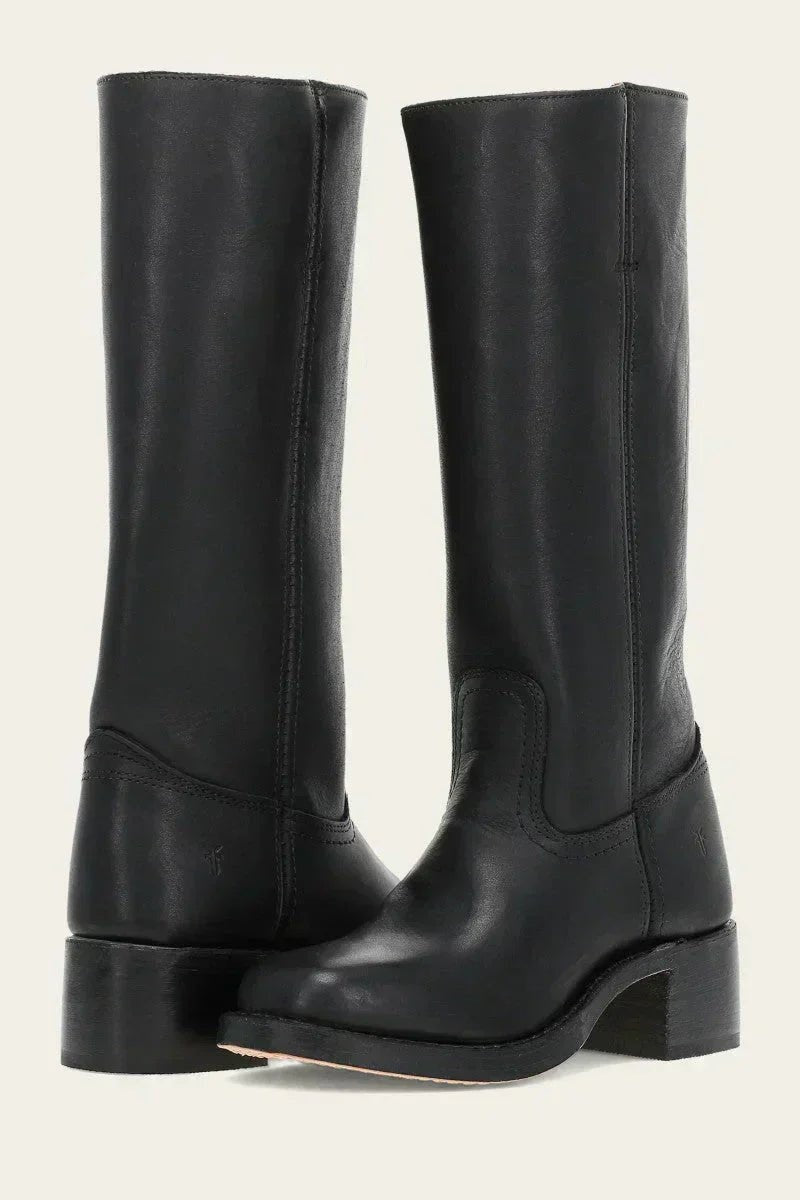Marisol | Knee High Leather Block Heel Boots
