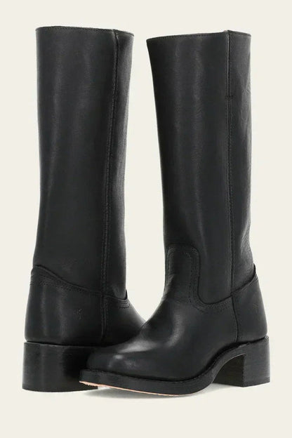 Marisol | Knee High Leather Block Heel Boots