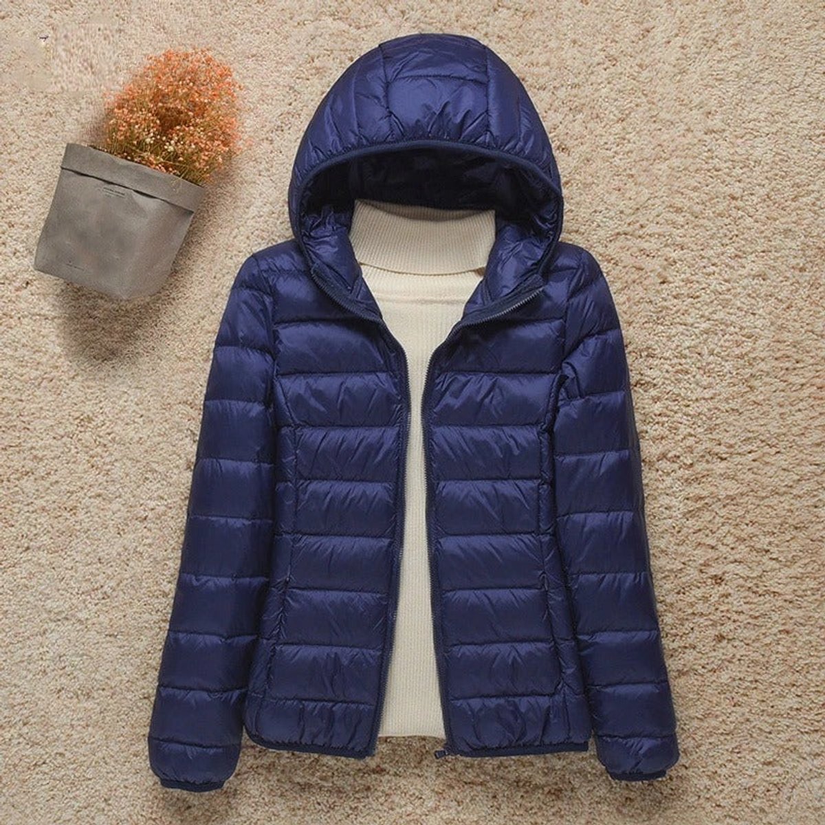 Petunia | Packable Hooded Down Puffer Jacket