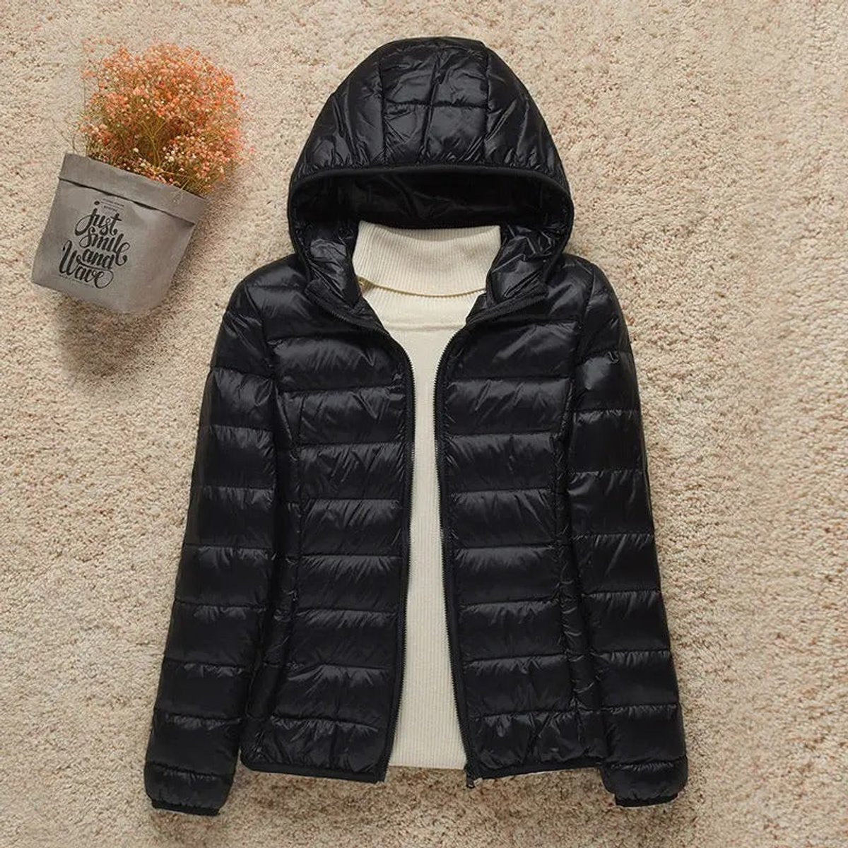 Petunia | Packable Hooded Down Puffer Jacket