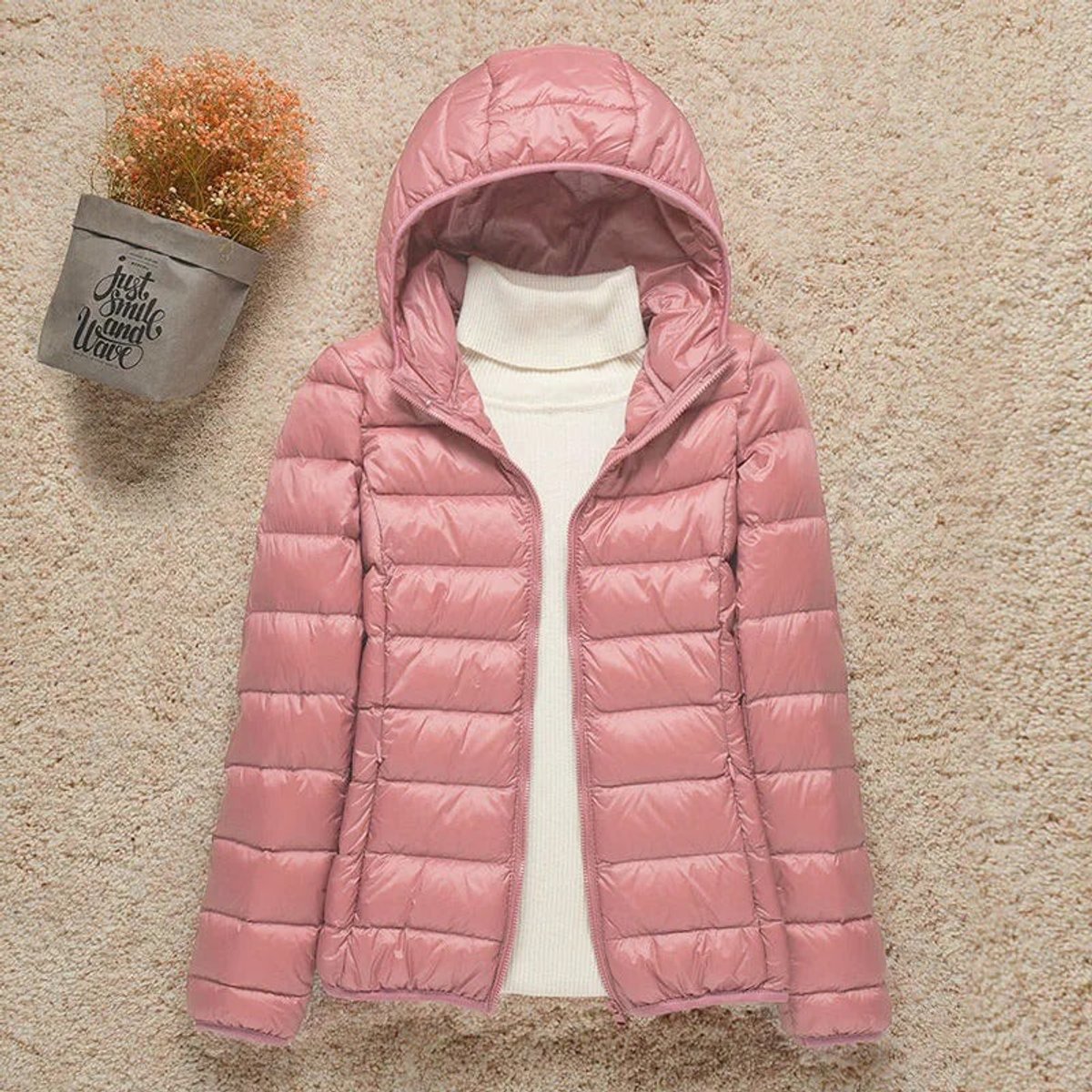 Petunia | Packable Hooded Down Puffer Jacket