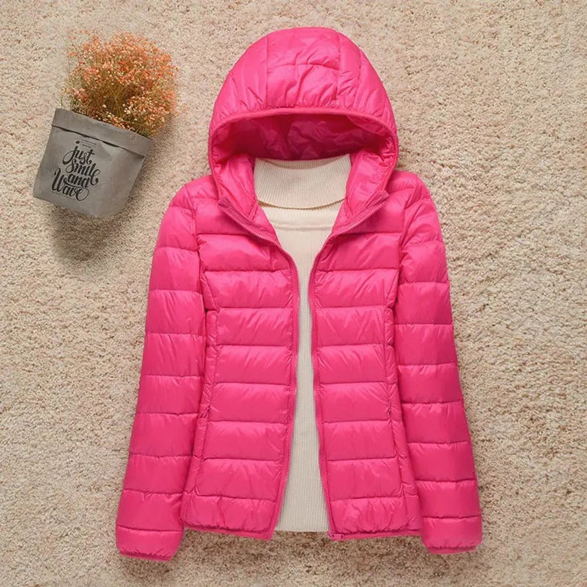 Petunia | Packable Hooded Down Puffer Jacket