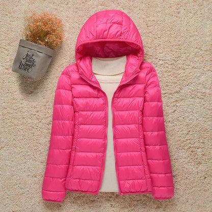 Petunia | Packable Hooded Down Puffer Jacket
