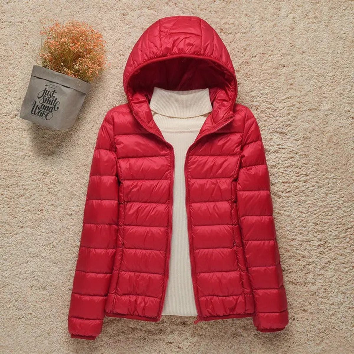 Petunia | Packable Hooded Down Puffer Jacket
