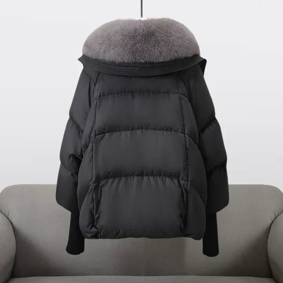 Nancy | Oversized Quilted Puffer Jacket with Faux Fur Trim