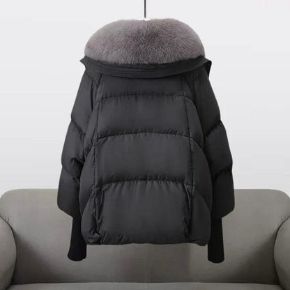Nancy | Oversized Quilted Puffer Jacket with Faux Fur Trim