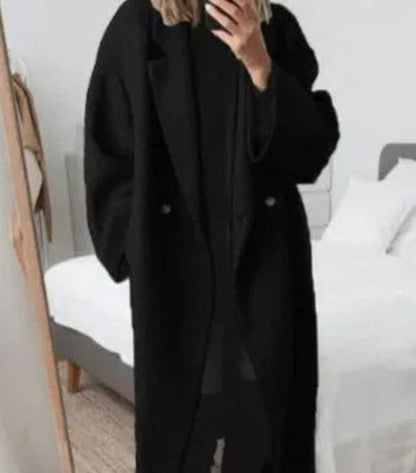 Elspeth | Oversized Double-Breasted Long Coat