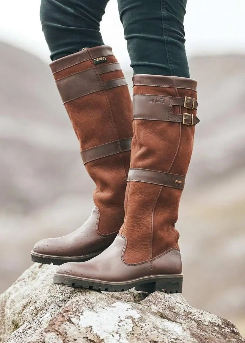 Bramble | Waterproof Knee-High Leather Country Boots