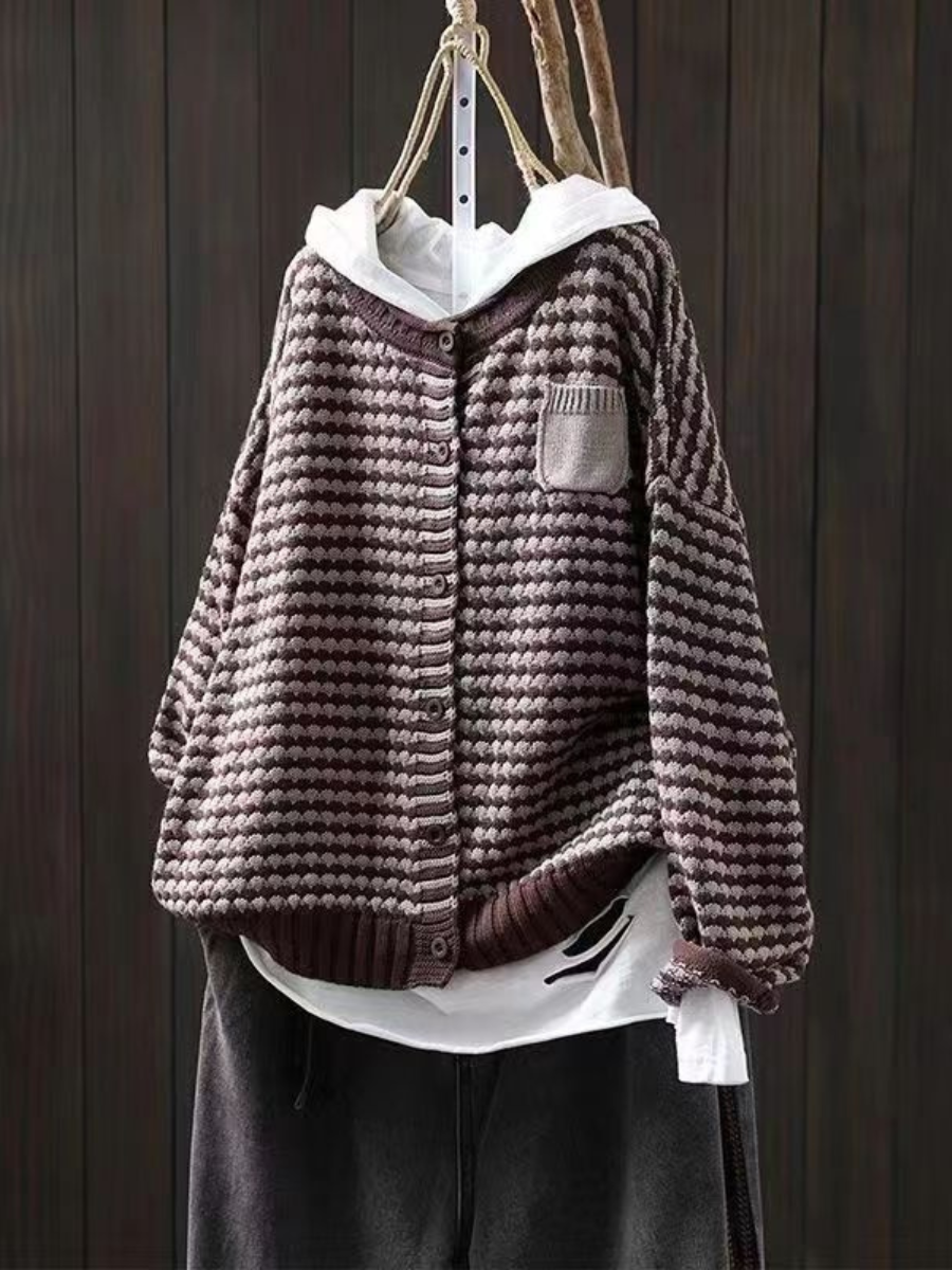 Wren | V-Neck Waffle Knit Cardigan