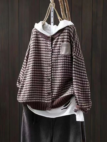Wren | V-Neck Waffle Knit Cardigan